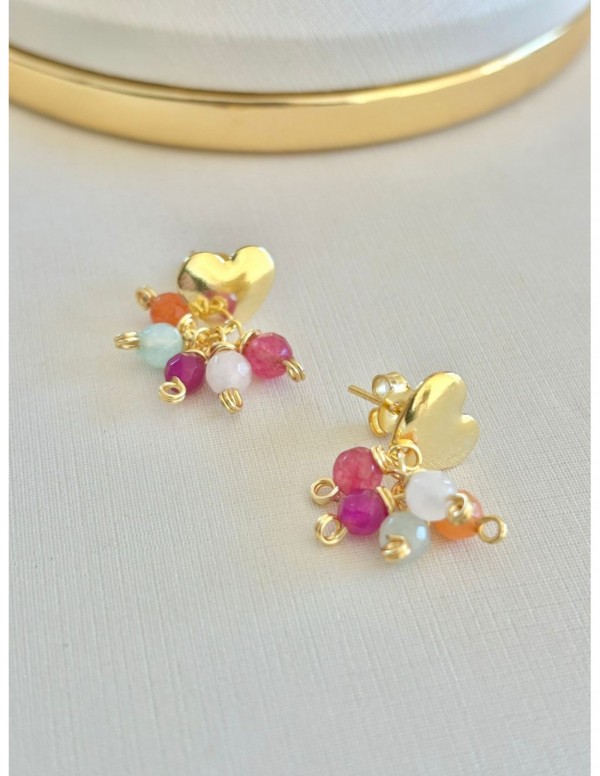 AROS BAÑADOS EN ORO CORAZON