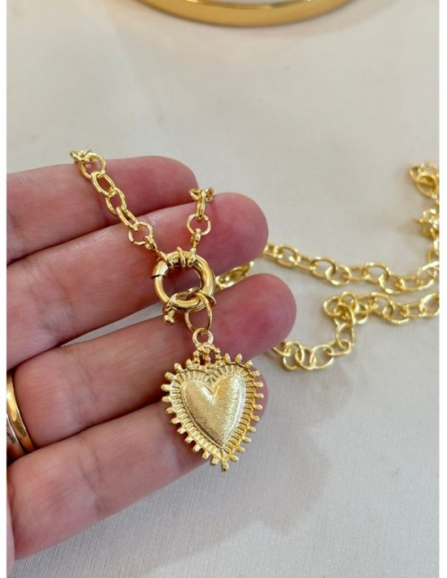 COLLAR BAÑO DE ORO CORAZON