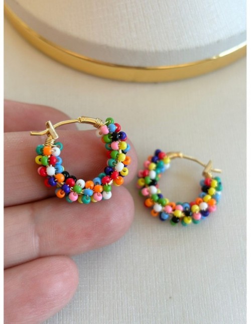 AROS BAÑOS EN ORO CRISTALES