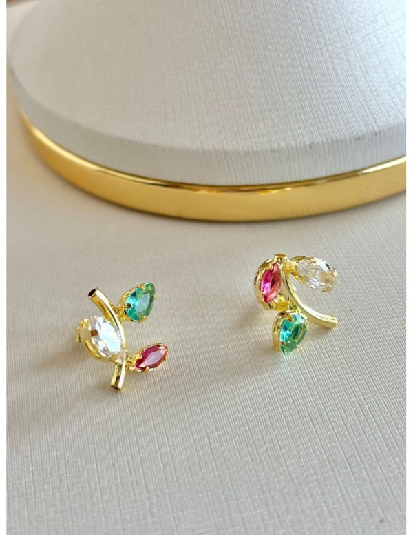 AROS BAÑADOS EN ORO CIRCONES