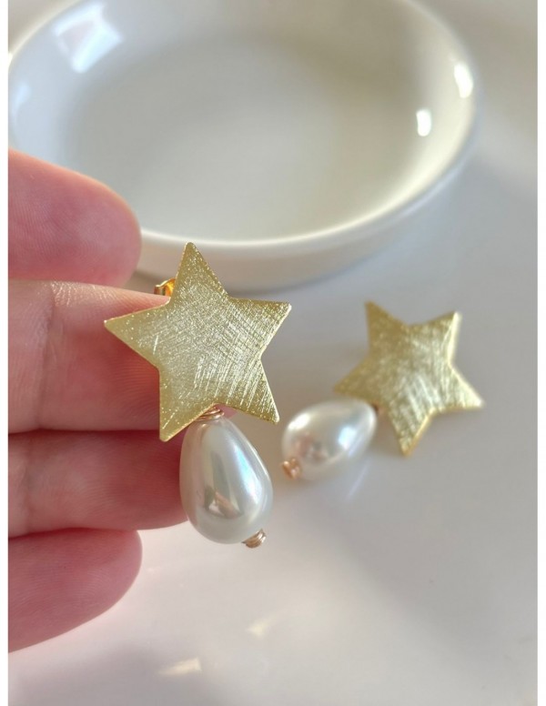 AROS BAÑADOS EN ORO ESTRELLA