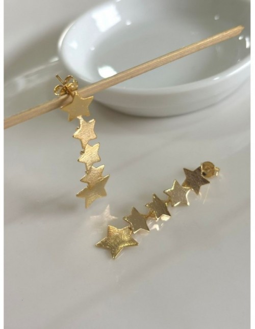 AROS BAÑADOS EN ORO ESTRELLAS