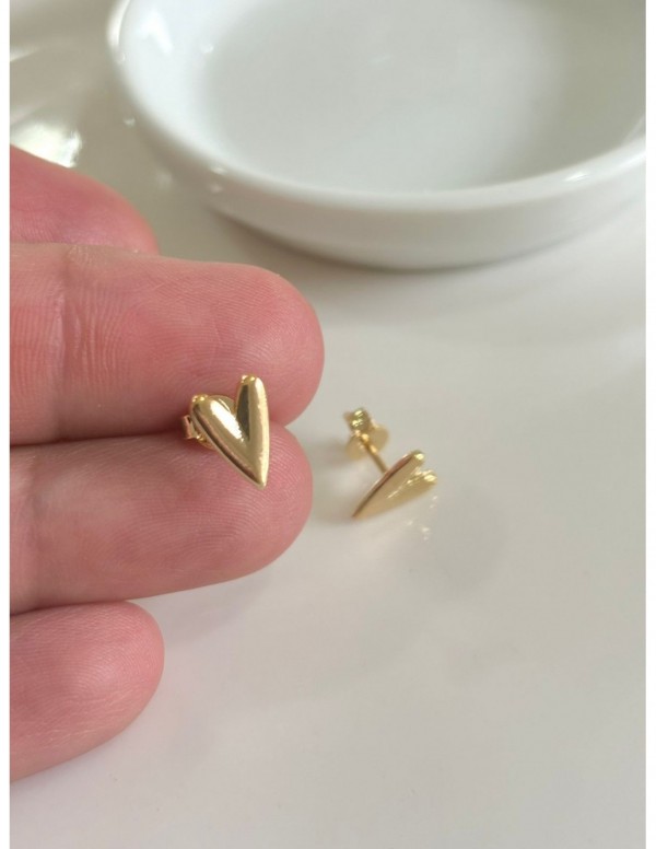 AROS BAÑADOS EN ORO CORAZON