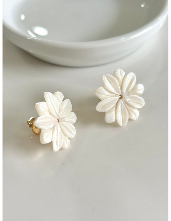 ARO BAÑO DE ORO NACAR FLOR 20mm