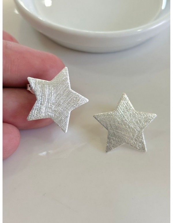 AROS BAÑADOS EN PLATA ESTRELLA 23MM