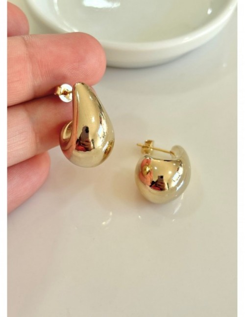 AROS BAÑADOS EN ORO GOTA 20MM