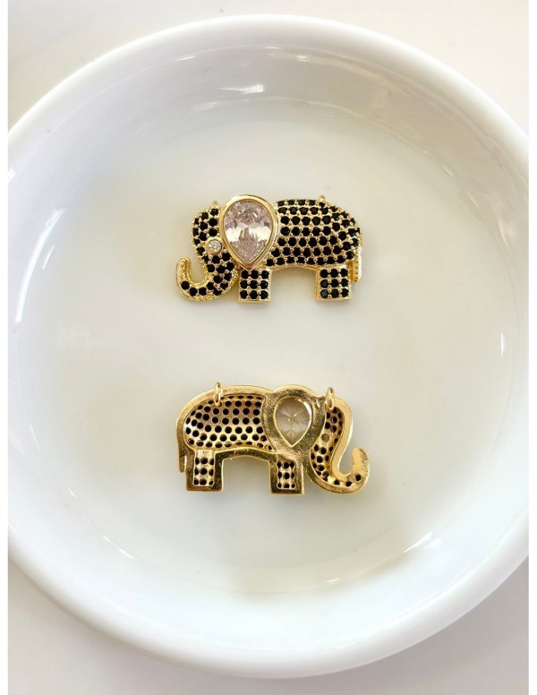 DIJE BAÑADO EN ORO ELEFANTE 25MM