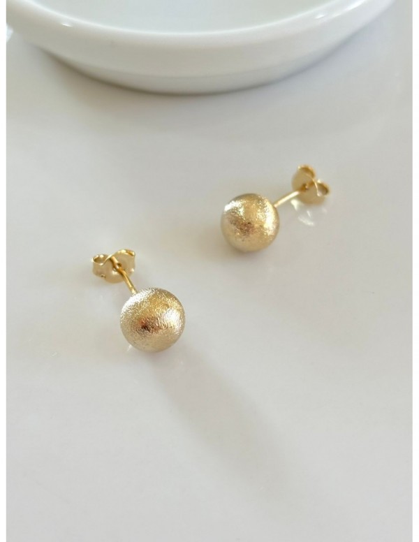 AROS BAÑADO EN ORO REDONDO 10MM