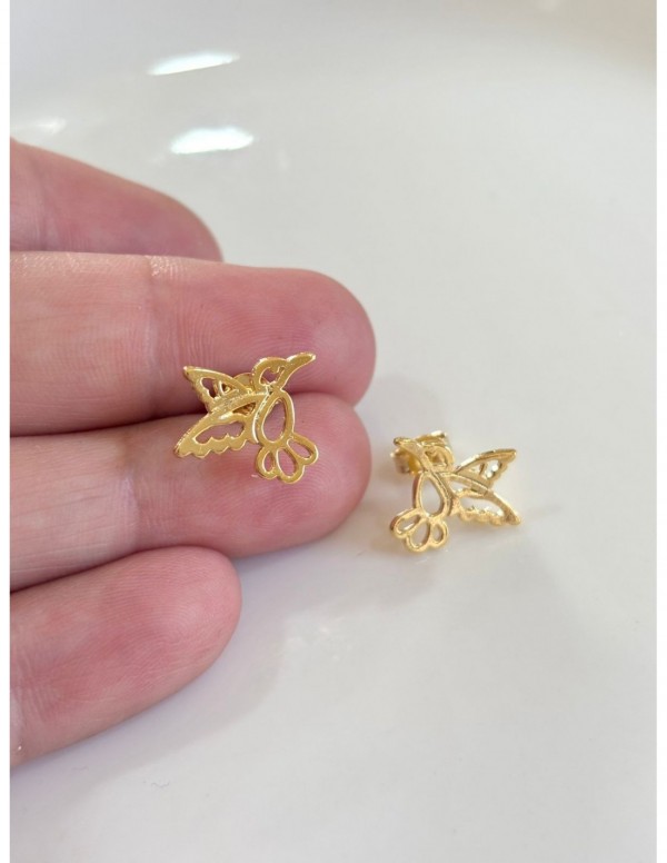 AROS BAÑADOS EN ORO COLIBRI