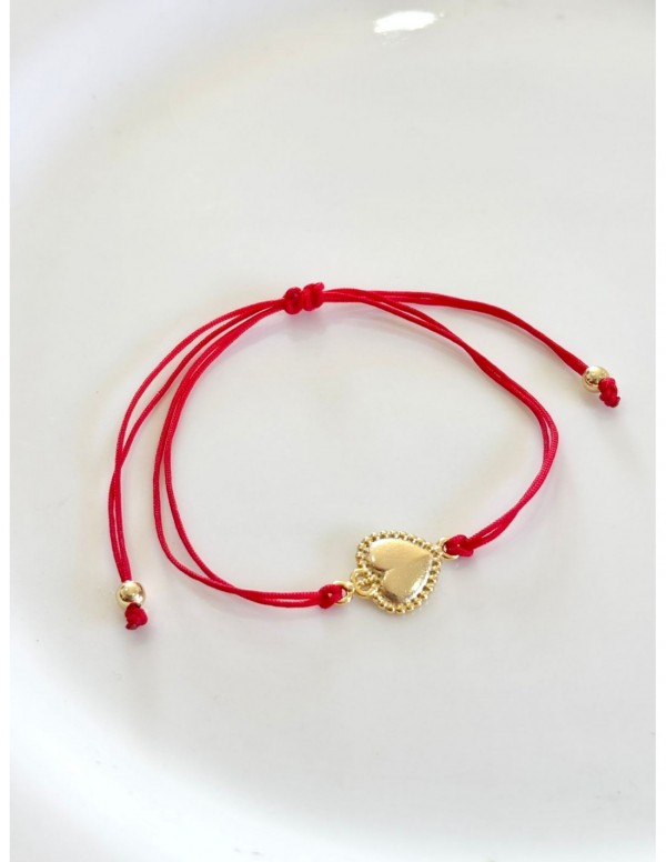 PULSERA BAÑADA EN ORO HILO ROJO